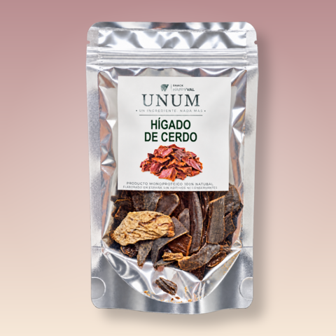 UNUM Hígado de cerdo, snack monoproteico para perros y gatos