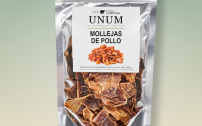 UNUM Mollejas de Pollo, producto deshidratado para perros y gatos